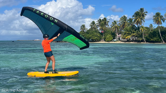 Progressez en wingfoil pendant vos vacances à Marie-Galante