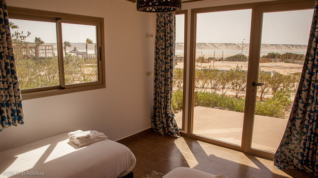 Votre hébergement tout confort face à la lagune de Dakhla au Maroc