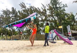 Progresser en wing sur le spot du Morne - voyages adékua